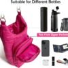 Water Bottle Carrier Bag - Quilted Crossbody Water Bottle Holder with Strap, Stylish Puffer Tote Bag for Water Bottle, Water Bottle Sling Bag for Outdoor Travel - Image 4