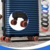 Luggage Suitcase Wheels Cover, 8PCS Luggage Wheels Cover, Carry on Luggage Accessories Reduce Noise & Wear-Resistant for Dule-Spinner Wheels Travel Luggage Suitcase (F) - Image 8