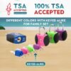 4 Pack TSA Approved Luggage Lock.Luggage Key Locks with Keyed Alike, TSA Approved Travel Lock with Ultra Secure PPR/ABS Lock Body Travel Lock Luggage Lock TSA Approved - Image 3