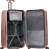 Traveler's Choice Ultimax II 26" Medium Trunk Spinner Luggage, Tie Down Straps, Pink Rose, Checked Inch - Image 5