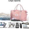 Travel Duffel Bag,Sports Tote Gym Bag,Shoulder Weekender Overnight Bag for Women - Image 2