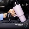 Simple Modern 30 oz Tumbler with Handle and Straw Lid | Insulated Cup Reusable Stainless Steel Water Bottle Travel Mug Cupholder Friendly | Gifts for Women Men Him Her | Trek Collection | Green Apple - Image 3