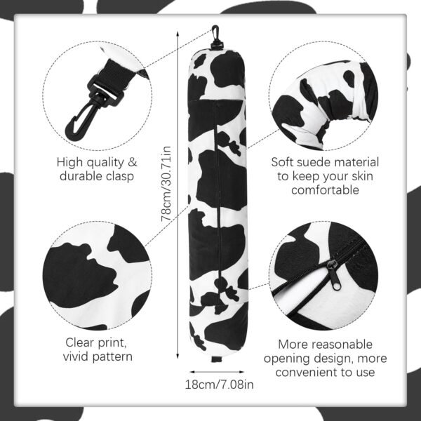 Stuffable Travel Pillows, Travel Pillows for Airplanes, Portable Soft Self-Fillable Travel Neck Pillows, Comes with Storage Bag Perfect Travel for Plane or Car (Pillow Cover Only, No Filler) - Image 2