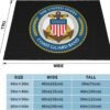United States Coast Guard Fleece Blanket Super Soft Fleece Blanket for Chair Sofa Couch Camping Travel 40"X30" Fleece Blanket - Image 2