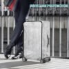 3Pcs 20 24 28 inch Suitcase Protectors Cover and 8Pcs Suitcases Wheel Covers, Clear PVC Waterproof Dustproof Anti-Scratch Luggage Cover Travel Suitcase Cover Protectors - Image 9