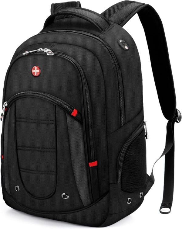 CROSSGEAR Travel Laptop Backpack for Men Water Resistant Daily Backpacks Bookbag Airline Approved Business Work Bag with USB Charging Port and Commute Office Backpack Fit 15.6" Laptops for Women