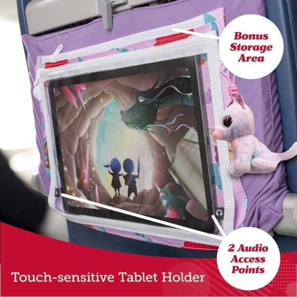 Lusso Gear Kids Tray Table Cover with Pockets - Airplane Travel Essentials for Babies, Toddlers, Adults - Travel Tray for Kids on Plane or Train - Airplane Must Haves and Flying Essentials - Airplanes - Image 5