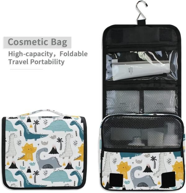 senya Hanging Travel Toiletry Bag Kit Makeup Case Cosmetics Organizer for Men Women - Image 5