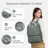 Travel Backpack Carry On Flight Approved Small Travel Backpack For Women Carry On Backpack Personal Item Travel Bag Laptop Teacher Backpack Work Backpack For Traveling On Airplane Army Green - Image 6