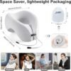 2-in-1 Travel Neck Pillow, Advanced Neck Support for Long Flights, Portable Drawstring Bag, U Shape Memory Foam Pillows for Traveling, Car, Home - Image 7