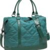 LEDAOU Weekender Travel Overnight Bag Women Ladies Carry On Tote Duffle Bag with Luggage Sleeve