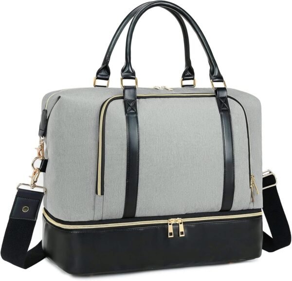 CAMTOP Women Ladies Travel Weekender Bag Overnight Duffel Carry-on Tote Bag fit 15.6 Inch Laptop Computer