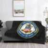 United States Coast Guard Fleece Blanket Super Soft Fleece Blanket for Chair Sofa Couch Camping Travel 40"X30" Fleece Blanket - Image 7