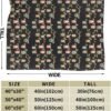 (Cute Brown Cartoon Owls) Print Fall Throw Blanket Personalized Soft Flannel Blanket for Bed Couch Sofa, Blanket for Lightweight Fuzzy Cozy Blankets for Travel Office Home 50"X40" - Image 4