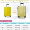Clear PVC Suitcase Cover Protectors 20 inch Transparent Travel Luggage Covers for Suitcase Tsa Approved - Image 6