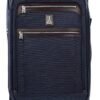 Travelpro Platinum Elite Softside Expandable Carry on Luggage, 8 Wheel Spinner Suitcase, USB Port, Suiter, Men and Women, True Navy Blue, Carry On 21-Inch