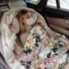 Flower Butterfly Sugar Skull Blanket Throw Blankets Soft Warm Fleece Blanket for Women Men for Gifts Travel Airplane Bed Couch Car 50"x40" - Image 2