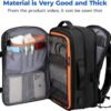 Carry On Travel Backpack for Airplanes | 40L Suitcase Backpack Luggage Business Weekender Bag - Expandable Travel Backpack Carry On Flight Approved for Men Women - Black - Image 2
