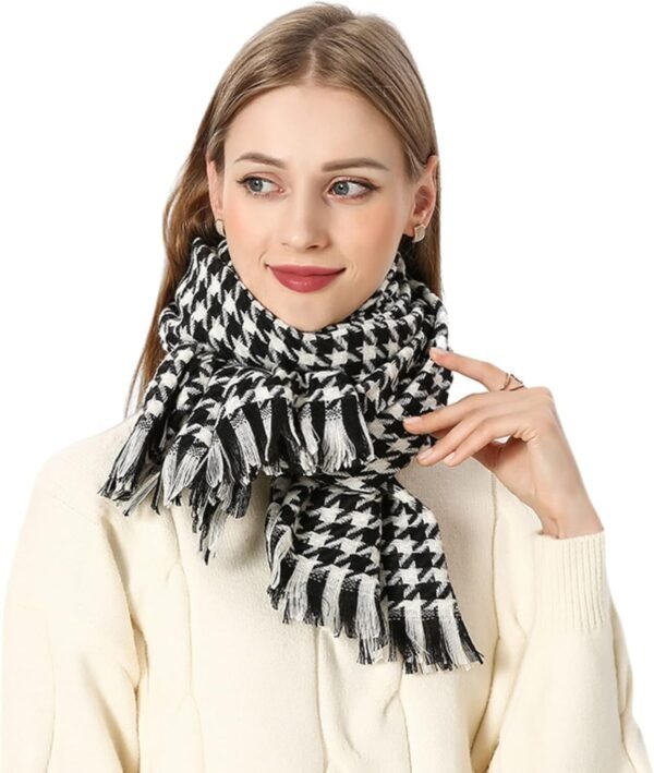 ZGMYC Women Leopard Print Cashmere Feel Winter Scarf Fashion Soft Warm Pashmina Blanket Shawl Wrap - Image 2