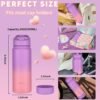 Mininoo Kids Water Bottle for School, 16oz Stainless Steel Insulated Water Bottle Kids with Straw Lid for Girls, Boys (Purple/Pink) - Image 6