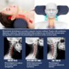 S-SNAIL-OO Cervical Neck Pillow for Sleeping, Memory Foam Neck Roll Pillow for Stiff Neck Pain Relief, Neck Support Pillow Bolster Pillow for Bed for Side Sleepers Back Sleeper. (Pink) - Image 2