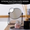 30 Magnifying Mirror, 3.5 Inches Small Mirror with Suction Cup and Tweezer, Travel Makeup Mirror for Purse, Handheld Compact Mirror Travel Essential Set for Women Facial Hair - Image 3