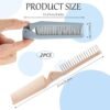 2PCS Travel Brushes for Hair, Travel Hair Brush Combs for Women Double Headed Folding Hair Brush Small Mini Pocket Comb Travel Essentials Compact Foldable Hair Brush for Women Men All Hair Types - Image 2