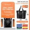 FIORETTO Womens Quilted Travel Tote Bag Duffle Bag with Trolley Sleeve - Image 6