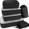 HOTOR Packing Cubes for Suitcases - Light Packing Cubes for Travel, Premium Suitcase Organizer Bags Set, Space-Saving Luggage Organizers, Water-Resistant Travel Essentials - 6/8 set