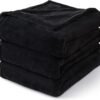 BEDELITE Fleece Blanket Black Throw Blankets for Couch & Bed, Luxury Plush Cozy Fuzzy Blanket 50x60 inches, Super Soft Warm Lightweight Throw Blanket for Travel Camping - Image 8