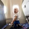 Airplane Seat Extender for Kids, Toddler Airplane Bed with Side Pocket for Baby Airplane Travel Essentials Portable Travel Bed for Flying Flight (Blue Airplane Seat Extender 1 Pack) - Image 7