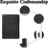 Travelambo Front Pocket Minimalist Leather Slim Wallet RFID Blocking Carbon Fiber Texture - Image 8