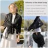 Harewom Lightweight Linen Feeling Shawl Wraps for Women Dressy Travel Gauze Summer Scarfs for Evening Dresses - Image 5