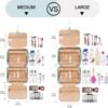 Travel Hanging Toiletry Bag for Women, Cruise Ship Essentials, with Jewelry Organizer, Extra Large Makeup Dopp Kit, Waterproof Cosmetic Bags, Toiletries Kit Set with Trolley Belt, Blue - Image 2