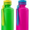 Bulk Water Bottles for Kids - (Pack of 12) 18 oz - 7.5 Inch BPA-Free Plastic water Bottles with Pop-Up Tops & Handles for Summer, reusable water bottles bulk For School, sports Birthday Party Favors - Image 7