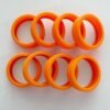 ZhaoCo Luggage Wheel Covers 8Pack Carry on Luggage Wheel Protective Covers for Most 8-Spinner Wheels Travel Luggage Cover (Orange) - Image 2