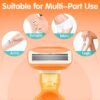 Travel Razors for Women Include 1 Handle and 5 Cartridges, Extra Smooth 5-Blade Mini Razor with Travel Case, Portable Travel Size Toiletries for Women, Orange - Image 6