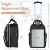 Rolling Backpack for Women - Travel Backpack with Wheels, 15.6 Inch Laptop Wheeled Backpack, Carry on Trolley Suitcase Black Computer Bag for Adults Business College Work Overnight - Image 5