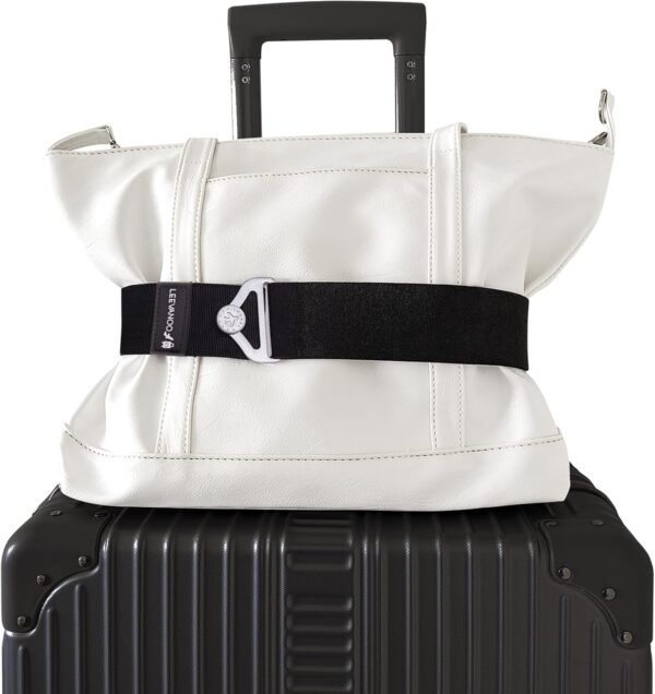 Travel Belt for Luggage Add a Bag Luggage Strap,2-in-1 Suitcase Strap Travel Accessories,Luggage Strap Carry On Luggage Elastic Adjustable Luggage Strap Airport Travel Accessories Black