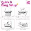 Toddler Airplane Bed - The Ultimate Airplane Travel Essentials for Kids | Airplane Seat Extender for Kids | Premium Airplane Bed for Toddlers - Blue - Image 6