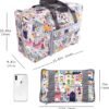 Large Foldable Travel Duffel Bag, Sports Tote Gym Bag For Women with Trolley Sleeve Weekender Overnight Carry On Checked Luggage Bag Hospital Bag Tote Shoulder Handbag Bag … - Image 3