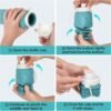 23oz Collapsible Silicone Water Bottle, BPA Free, Portable for Hiking, Travel, Camping, Yoga, Foldable, Leakproof, Lightweight, 690mL - Image 3