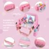 Kids Travel Tray for Toddler Car Seat, Lap Tray for Girl Activities with Dry Erase Board & Cooler Cup Holder, Road Trip Essentials Accessories with No-Drop Large Tablet iPad Holder Stand,Pink - Image 4