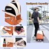 Rolling Backpack for Boys Girls School BookBag with Wheels Kids Luggage Trolley Back Pack on Wheels Elementary Travel Bag - Image 3