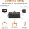Amazon Basics 100L Nylon Duffel Bag with Multiple Zippered Pockets, Lightweight yet Durable, 50-Pound Weight Capacity, Black, 32.5 x 17 x 11.5 Inches - Image 2