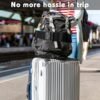 Travel Belt for Luggage Over Handle, Stylish & Adjustable Add a Bag Luggage Strap for Carry On Bag - Airport Travel Accessories for Women & Men - Image 3