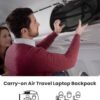 Large Travel Backpack Waterproof Laptop Bag Airline Approved Business Office Work Computer Casual Daypacks TSA Lock Anti-Theft Bookbag with USB Port Fit 17.3 inch Laptops for Men Women - Image 8