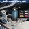 40 oz Insulated Water Bottle with Straw fit in Car Cup Holder(Cold 48 hrs, Hot 24 hrs) Drinking Bottle with Straw Lid, Spout Lid and Flex Cap Leakproof Travel Thermo Mug，Olive - Image 3