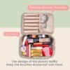 Queboom Travel Makeup Bag Cosmetic Bag Makeup Bag Toiletry bag for women and men (Green) - Image 5
