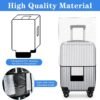 4 PCS Luggage Covers,20/22/24/28 In Clear PVC Suitcase Covers for Luggage,Waterproof Luggage Protector for Travel (Transparent Border, Regular Style) - Image 3